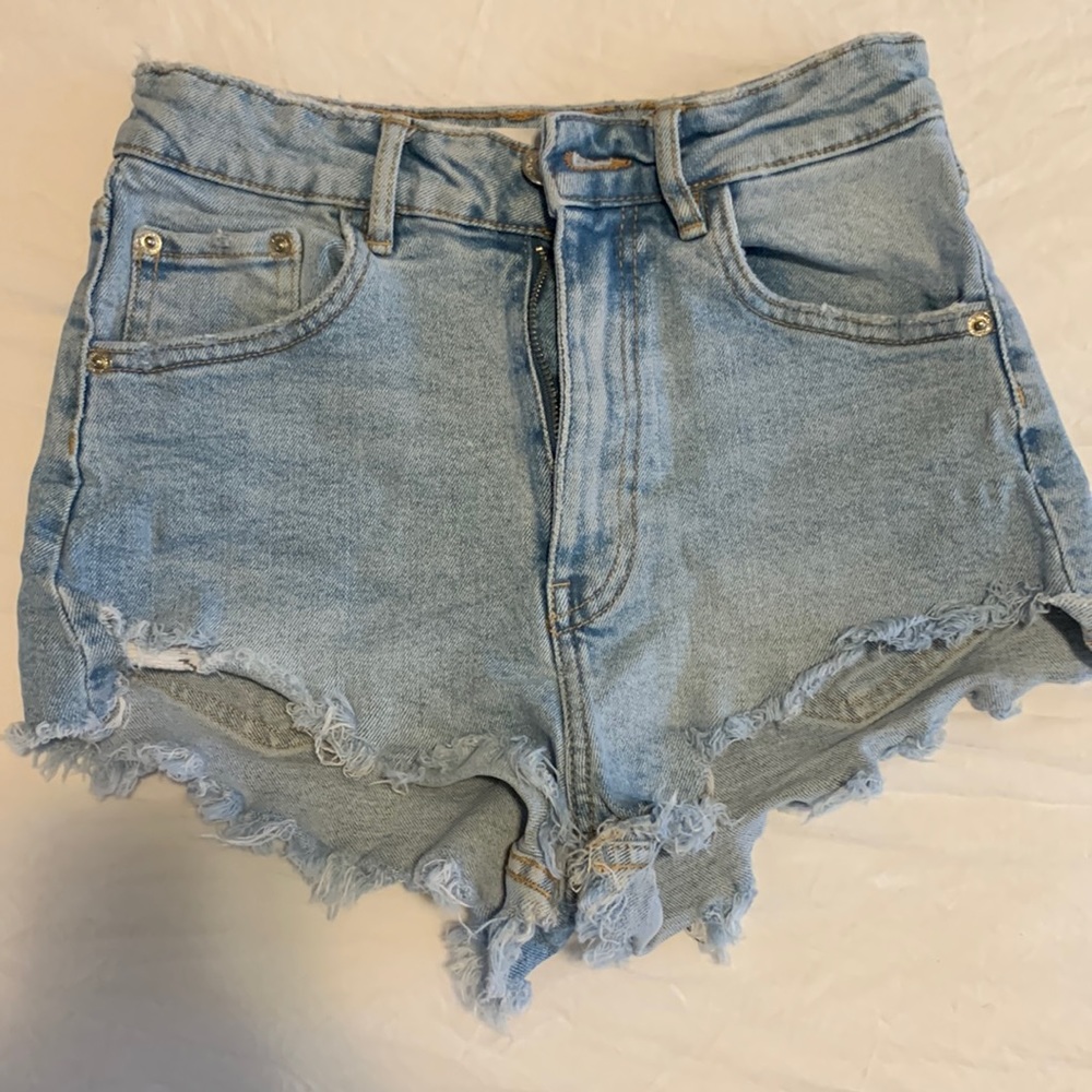 Zara Hi Rise Denim Shorts - Size 0